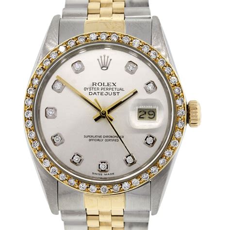 rolex 16013 year|rolex datejust 16013 diamond bezel.